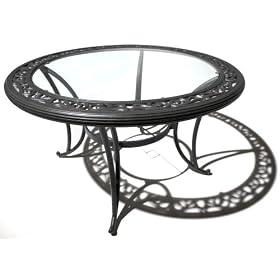 Strathwood Ryer 48" Round Aluminum Dining Table $109.99