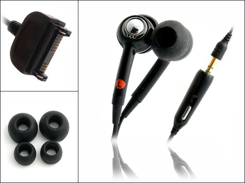 Festplatten: Stereo Headset -Black Edition f. Nokia 6111 6125 6131 inkl.3,5 mm Klinkenstecker-Adapter