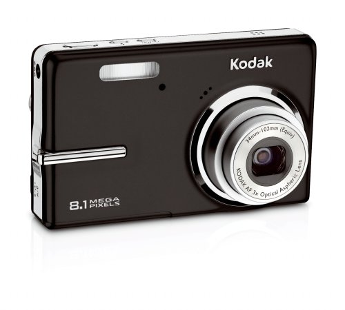 Kodak EasyShare M893IS 8.1MP Digital Camera with 3x Optical Image Stabilized Zoom (Black)