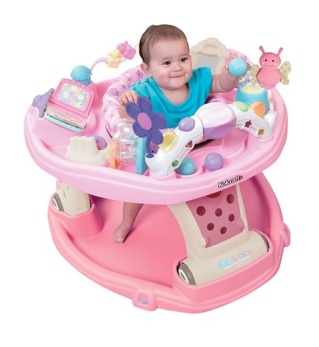 Kolcraft Baby Sit and Step 2-in-1 Activity Center in Flutter Love