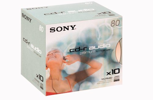 Festplatten: Sony Audio-CD-Rohlinge CRM-80 80min 10er-Pack