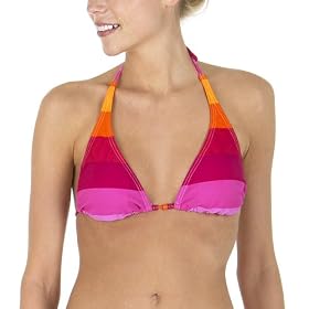 Xhilaration® Bold Striped Swim Halter - Pink/ Orange Xhilaration® Bold Striped Swim Halter - Pink/ Orange