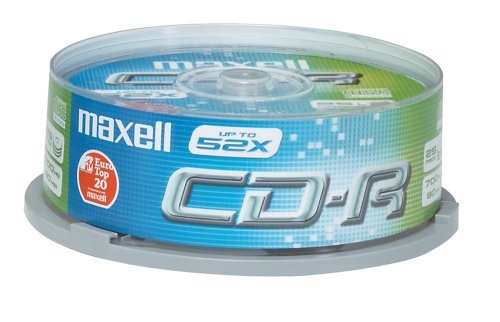 MP3 Player: Maxell CD-R Rohlinge 80Min 700MB 52x 25er Spindel