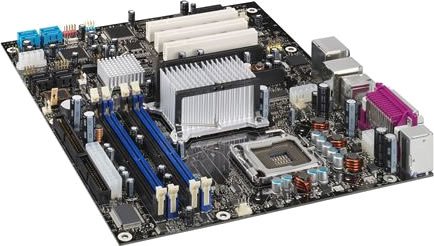 Navigationssysteme: Intel BLACK CREEK I955X Sockel 775 ATX FSB1066 4xDDR2 667 Dual-channel SATAR SND USB 2.0 4P/2PCI Expr., GBL