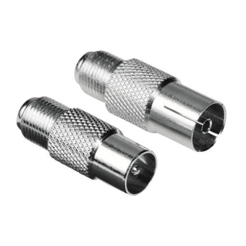 Heimkinosysteme: Hama SAT-Adapter-Set F-Kupplung - Koax-Stecker/F-Kupplung - Koax-Kupplung