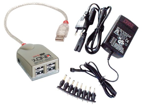 Lautsprecher: Lindy USB 2.0 Hub 4 Port & Netzteil