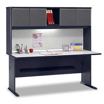 Bush Series A 72 inch Desk with Hutch - Slate 