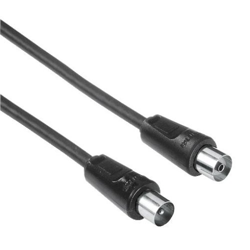 Heimkinosysteme: Hama Antennen-Kabel Koax Stecker - Koax Kupplung, 1,5 m, 85 dB