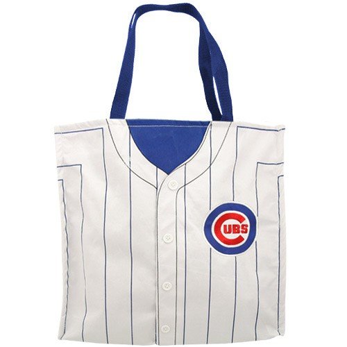 Chicago Cubs #25 Derrek Lee White Baseball Jersey Tote Bag