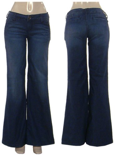 Hint stretch wide leg jeans