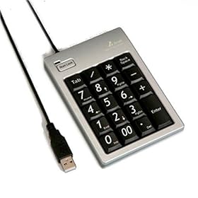 【クリックで詳細表示】iBUFFALO Arvel USBテンキー TAB付 シルバー TK14UMT