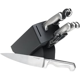 Farberware Pro Stainless 8-Piece Fine Edge Cutlery Set with Black Block by Farberware