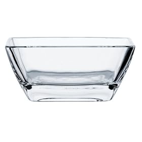 Nachtmann Kendo Clear Crystal 4-3 4-Inch Medium Square Serving Bowls, Set of 6 by Nachtmann