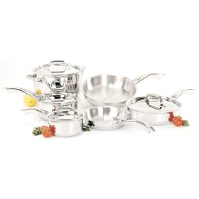 Henckels International Classic Clad 10-Piece Cookware Set by Henckels
