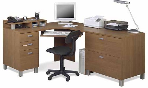 Ambiance Small Corner Workstation And Lateral File