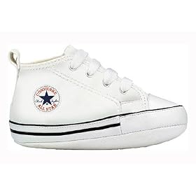 Converse Men's All-Star Hi Tops in Optical White Chuck Taylor First Star Infants