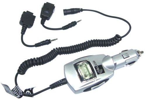 Elektronik und Foto: Acctel Kfz-Ladekabel Titanium mit LCD Display f�r Sony-Ericsson
