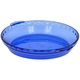 Pyrex Bakeware 9-1 2-Inch Pie Plate, Cobalt by Pyrex
