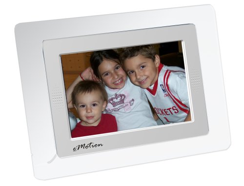 Media Street 7 inch Pure eMotion Digital Picture Frame (White) 
