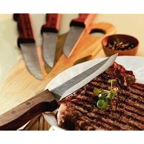 Chicago Cutlery 4Pc. Oversized Walnut Steak House Knife Set by Cutlery