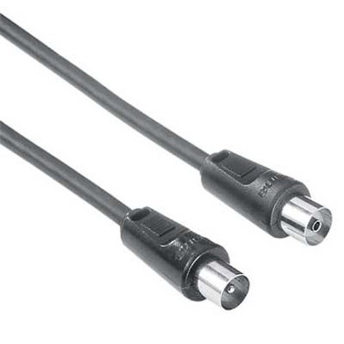 Heimkinosysteme: Hama Antennen-Kabel Koax Stecker - Koax Kupplung, 3 m, 85 dB