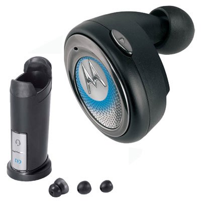 MP3 Player: Motorola H9 Miniblue Bluetooth Headset