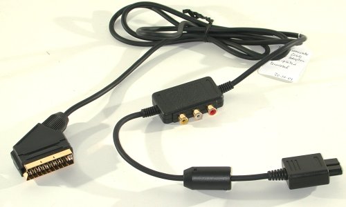 Handys ohne Vertrag: GameCube - Scart-Kabel Gold mit AV-Adapter