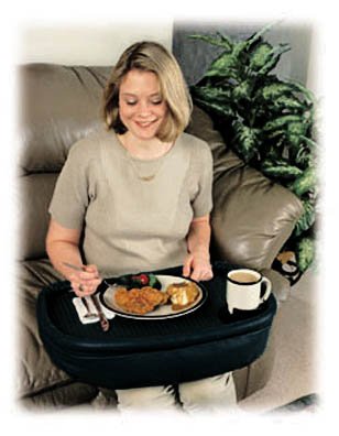 Lapp Topper Vinyl and Plastic Lap Desk - (Black) 