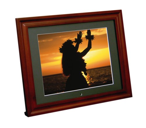 Portable USA 10.4-Inch PU10WB 256MB Bluetooth Enabled Digital Picture Frame with Two Wood Frames