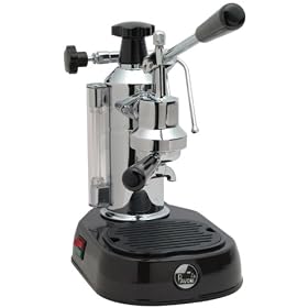 La Pavoni EPBB-8 Europiccola 8-Cup Lever Style Espresso Machine, Black Base by La Pavoni