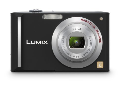 Panasonic Lumix DMC-FX55K 8.1MP Digital Camera with 3.6x Wide Angle MEGA Optical Image Stabilized Zoom (Black)