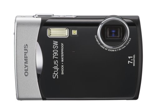 Olympus Stylus 790SW 7.1MP Digital Camera with Dual Image Stabilized 3x Optical Zoom (Black)