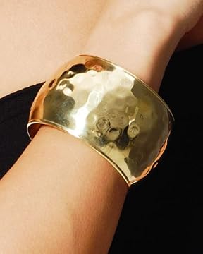 bebe.com : Wide Hammered Bangle from bebe.com