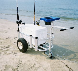 Reels on Wheel Jr. Fishing Cart