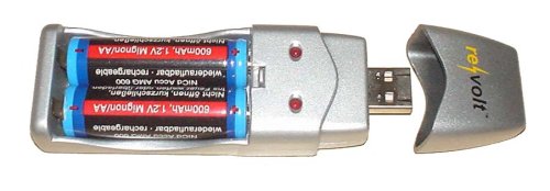 Audio und Video: USB Akku Batterie Ladeger�t AA/AAA - Akkus laden - unabh�ngig von der Steckdose - �ber USB
