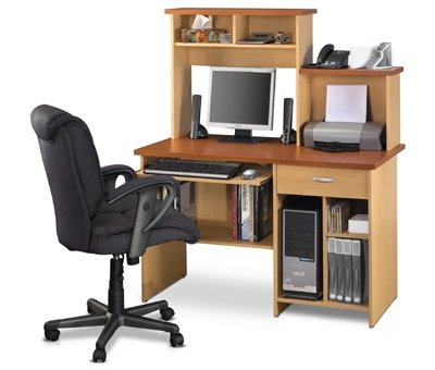 Copper Cherry And Maple Computer Workstation