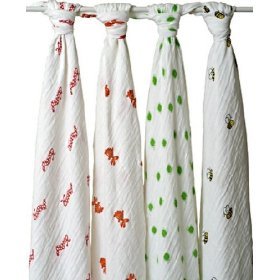 Aden + Anais Mod Muslin Cotton Swaddle Blankets 4 Pack
