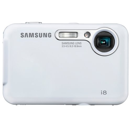 Samsung i8 8.1MP Digital Camera with 3x Optical Zoom (White)