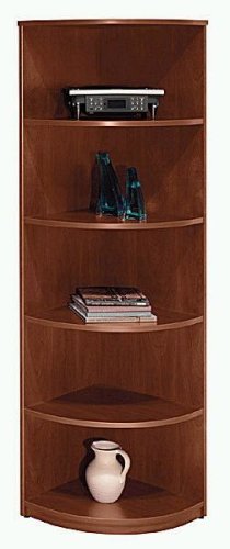 Bush Furniture Universal Wall System Demi Bookcase, Hansen Cherry
