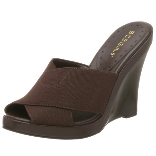 BCBGirls Women's Brosh Peep Toe Wedge