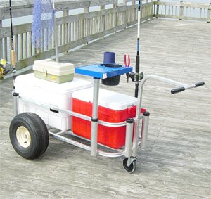 Reels on Wheel Snr Fishing Cart