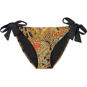 HURLEY Inked Womens Swimsuit Bottom - Brown/Black Picture