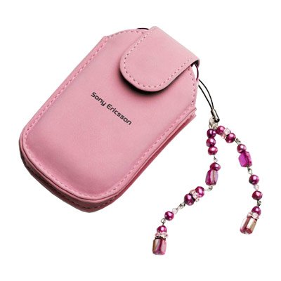 DVD Player: Original Sony Ericsson Tasche IPJ-60 in rosa fuer: W300i | W710i | Z310i | Z520i | Z530i | Z550i | Z610i | Z710i!