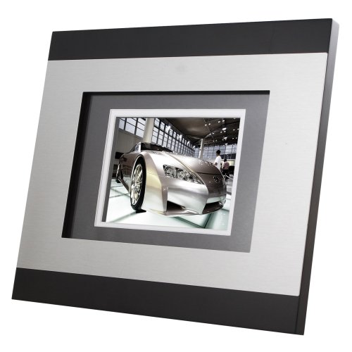 TAO 5.6-Inch 128MB Double-Matted Digital Frame (Brushed Metal and Black)