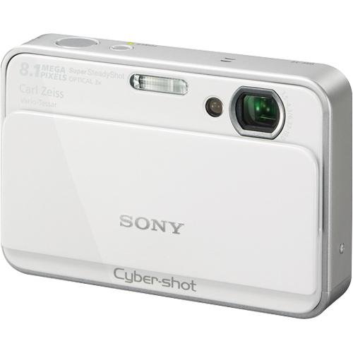 Sony Cybershot DSC-T2 8MP Digital Camera with 3x Optical Zoom (White)