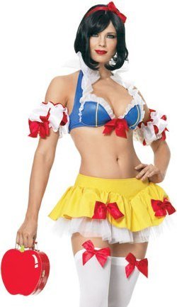 Sexy Snow White Skirt Set Sexy Skimpy Halloween Costume Cute Naughty Fairy Tale Fairytale Adult Outfit