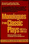 Monologues from Classic Plays: 468 B.C. to 1960 A.D. (Monologue Audition Series)