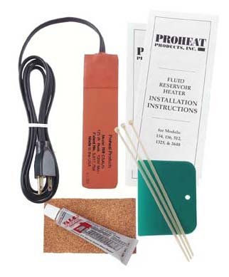 Proheat Heavy Duty Fluid Reservoir Heater Model 156-220 (125 Watts, 0.5 Amp, 220 Volts) Ideal for Oil Pans up to 1 Gallon of Lube (3.5 Litres) and up to 10 Gallons of Hydraulic Oil 