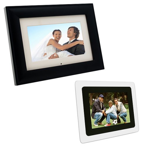 Digital Photo Frame 128MB - Black/ Clear (7 inch)