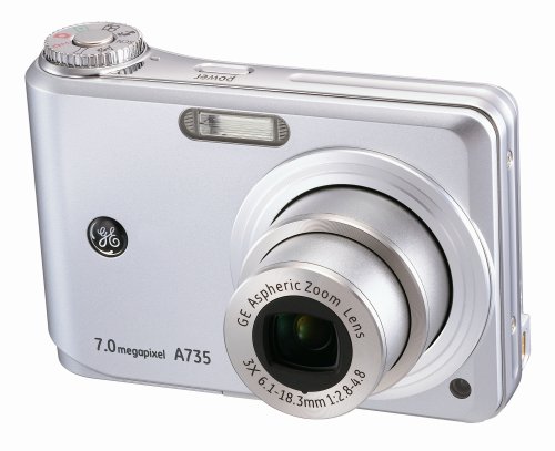GE-A735 7MP Digital Camera with 3X Optical Zoom (Silver)